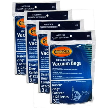 Genuine Bissell 2038425 Vacuum Bags 4122 Zing Canister Vac 3 Pack 